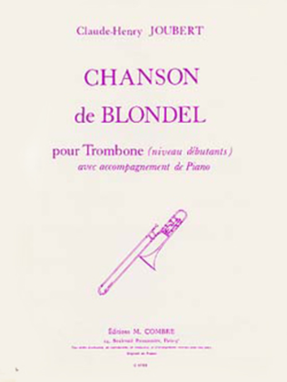 Book cover for Chanson de Blondel