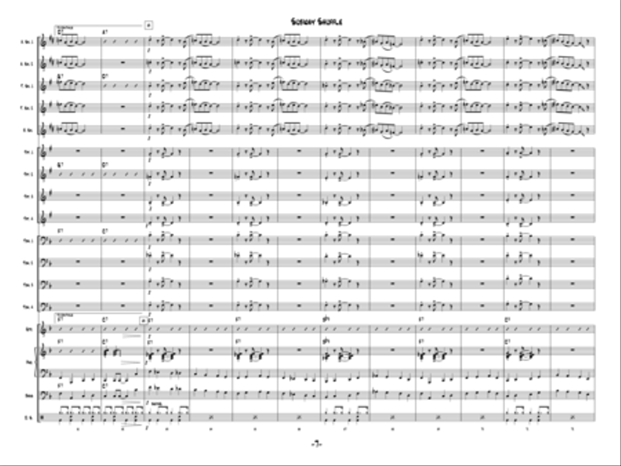 Subway Shuffle Subway Shuffle Jazz Ensemble scores gallery preview page 7