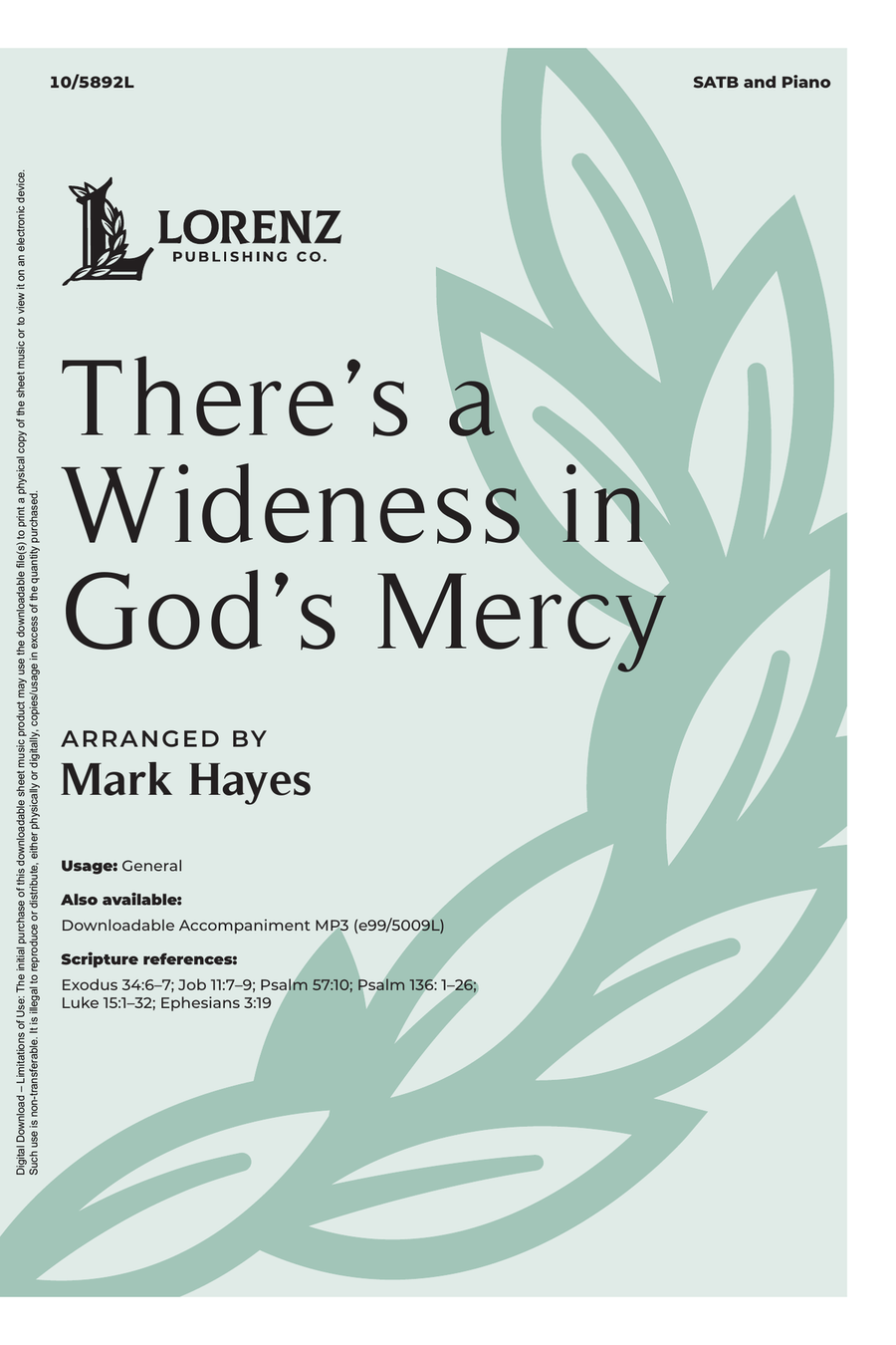 There's a Wideness in God's Mercy Choir scores gallery preview page 1