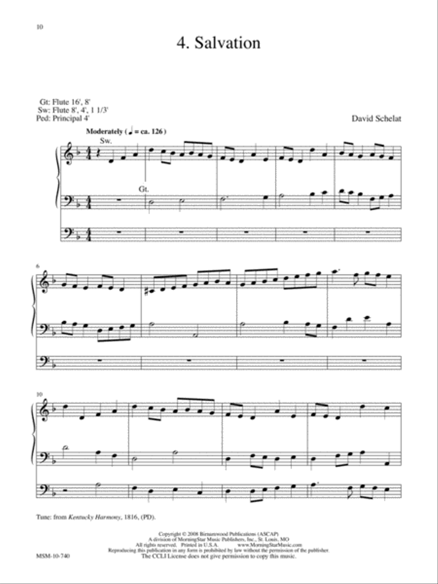 Five Postludes on American Hymntunes Organ scores gallery preview page 6