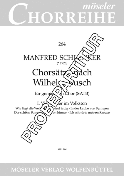 Chorlieder nach Busch Heft 1