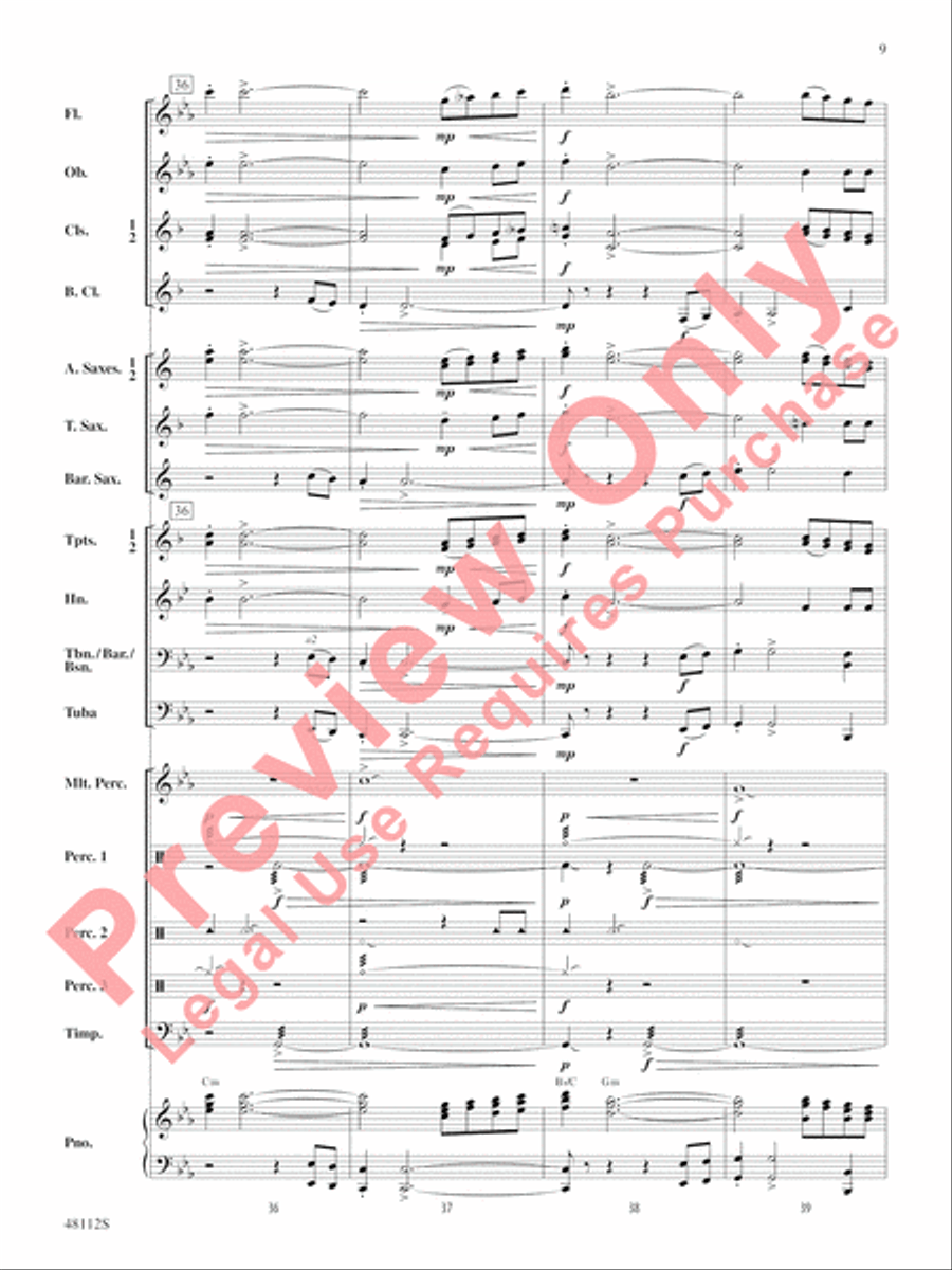 Zion March Zion March Concert Band scores gallery preview page 10