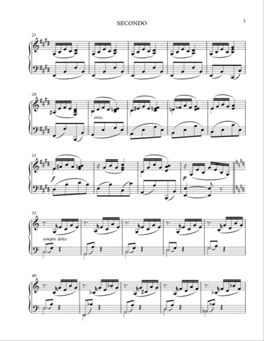 Berceuse (from The Dolly Suite) 1 Piano, 4-Hands scores gallery preview page 3