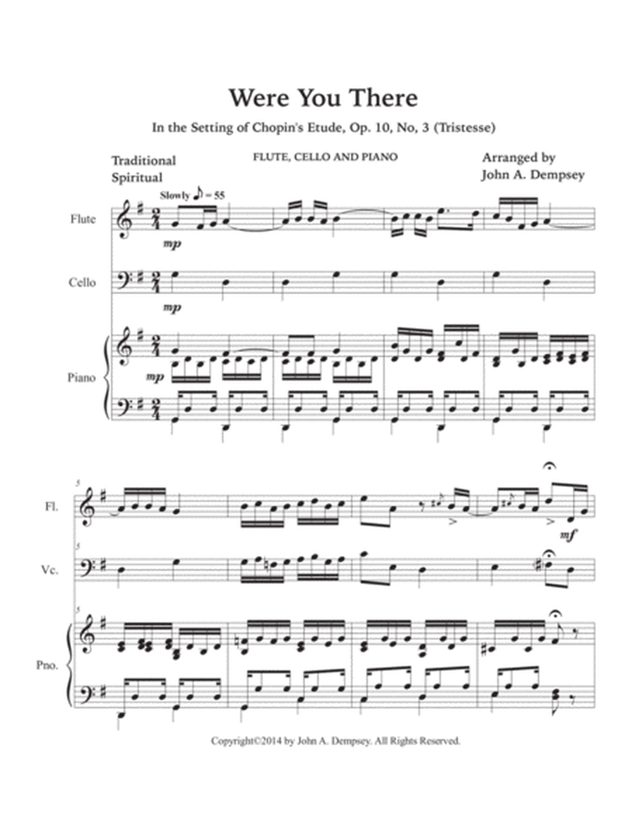 Were You There (Trio for Flute, Cello and Piano) image number null