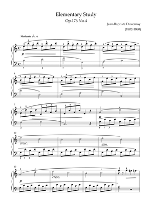 Duvernoy - Study Op.176 No.4