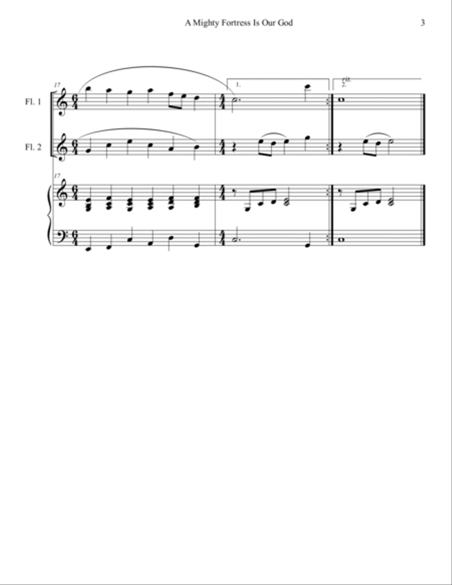 20 Greatest Hymns for 2 Flutes with Piano Accompaniment Flute Duet scores gallery preview page 5