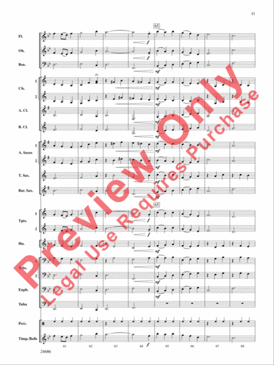 Air and Variations Concert Band scores gallery preview page 12