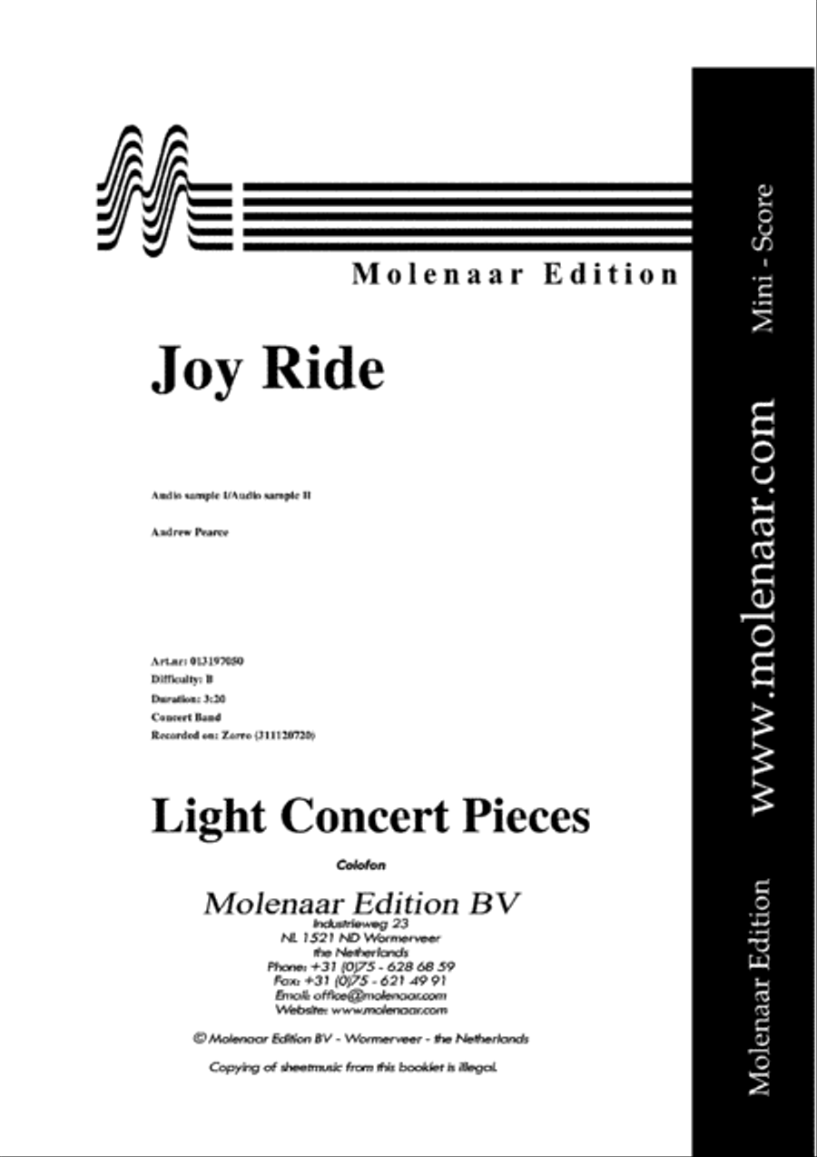 Joy Ride Concert Band scores gallery preview page 2