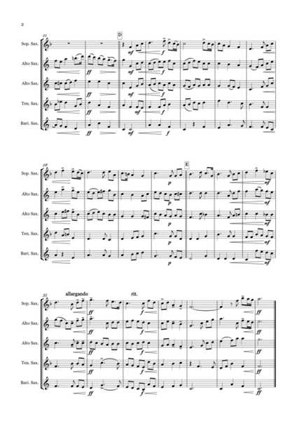 Jerusalem for Saxophone Quintet (SAATB) image number null
