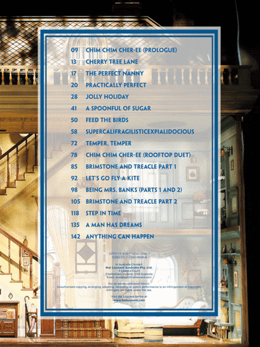 Mary Poppins Piano, Vocal scores gallery preview page 2