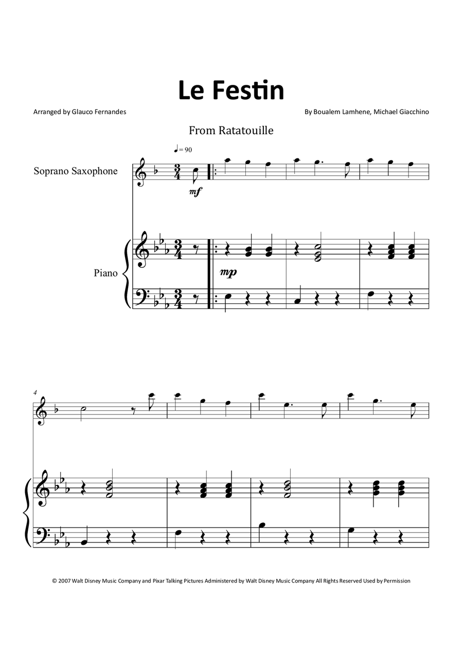 Le Festin Chamber Music scores gallery preview page 1