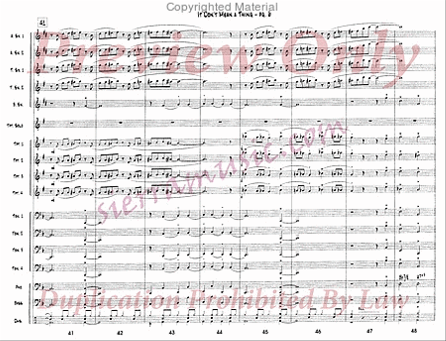 It Don't Mean a Thing If It Ain't Got That Swing Jazz Ensemble scores gallery preview page 7