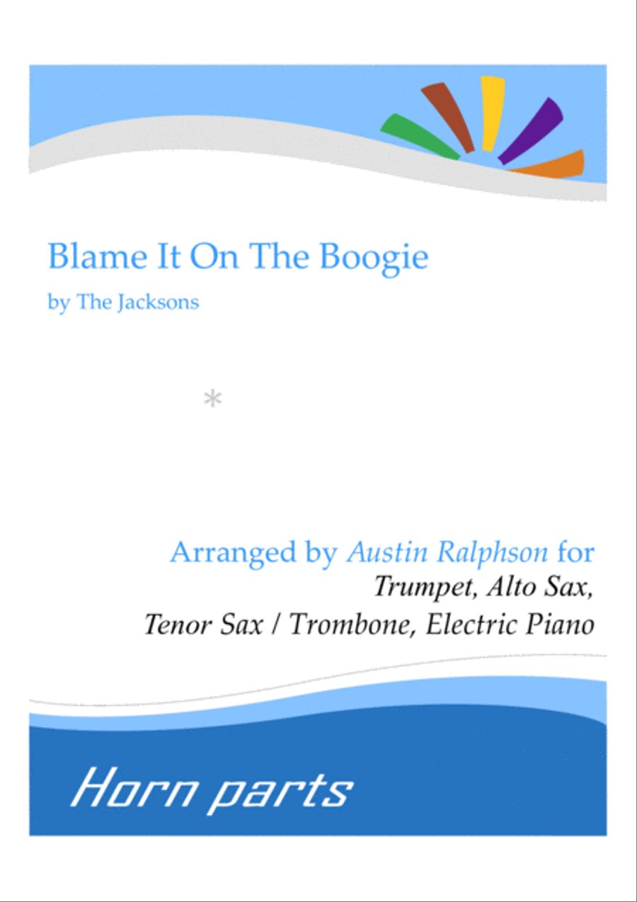 Blame It On The Boogie Tenor Saxophone scores gallery preview page 1