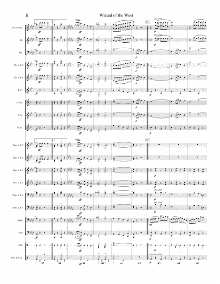 The Wizard of the West Concert Band scores gallery preview page 5
