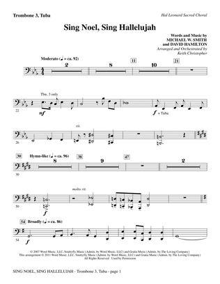 Sing Noel, Sing Hallelujah - Trombone 3/Tuba