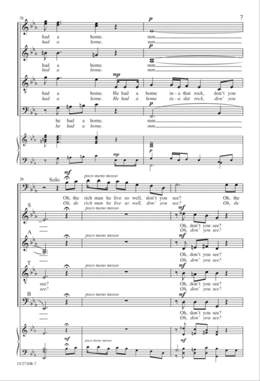 I Got a Home in-a That Rock Divisi scores gallery preview page 8