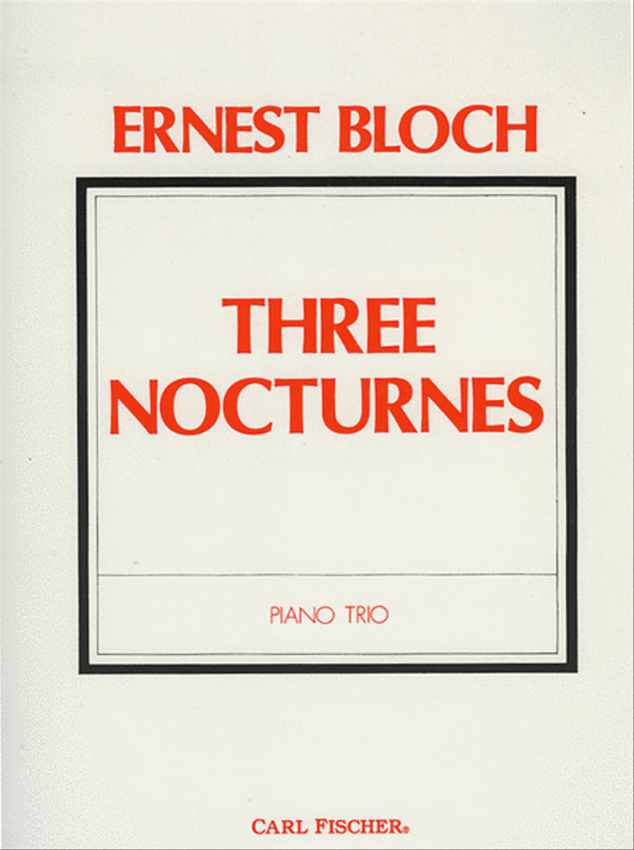 Three Nocturnes Piano Trio scores gallery preview page 1