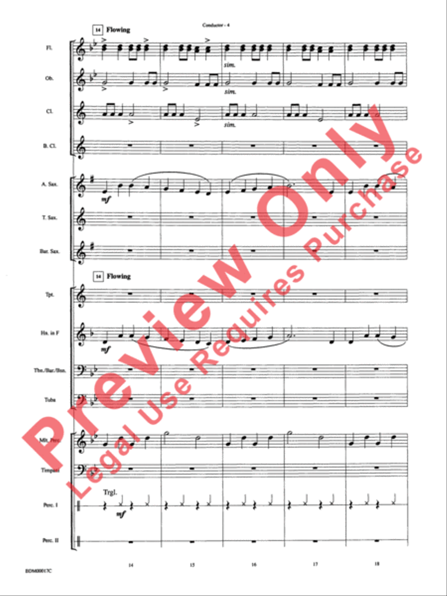 Tidings of Joy! Concert Band scores gallery preview page 7