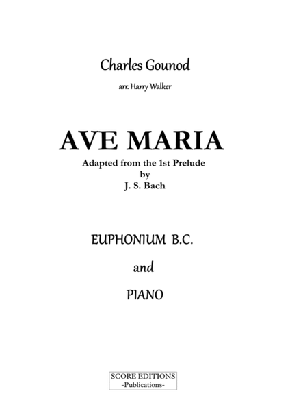 Gounod / Bach: Ave Maria (for Euphonium in C and Piano) image number null