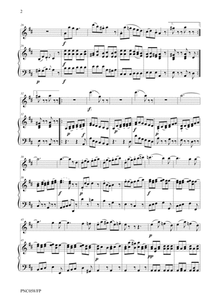 HAYDN QUARTETTO No. 1 IN D MAJOR Hob II: D9 arranged for flute & piano