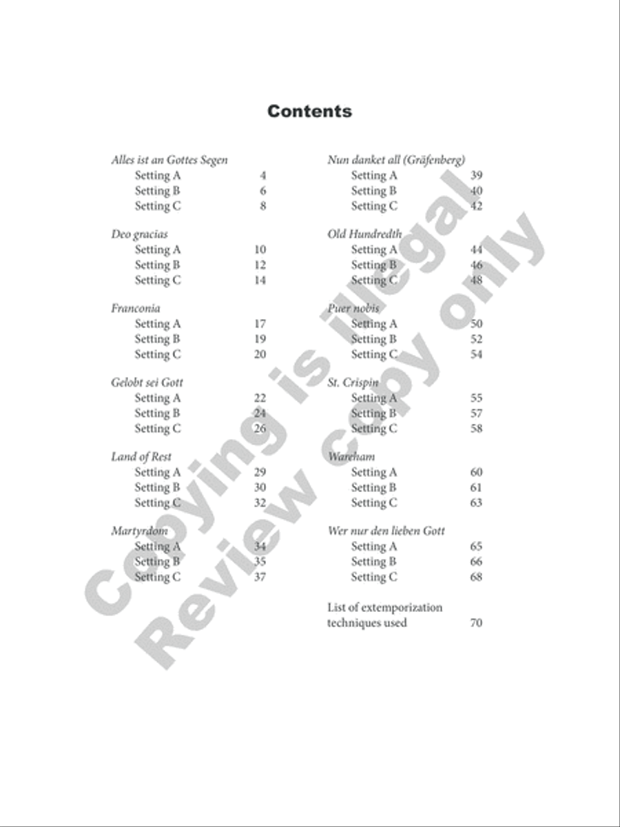 36 Flexible Hymn-Based Extemporizations Organ scores gallery preview page 4