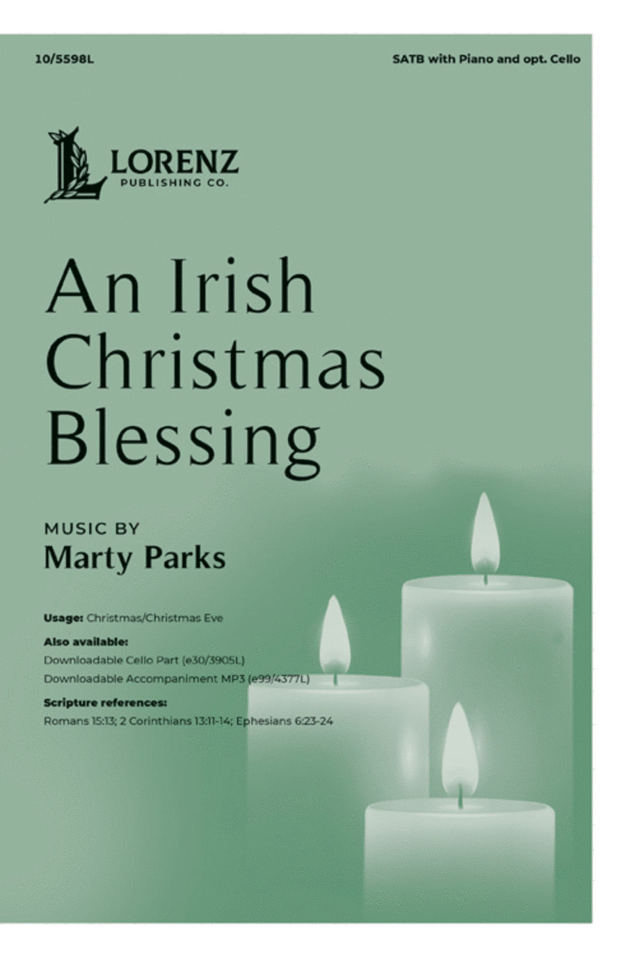 An Irish Christmas Blessing 4-Part scores gallery preview page 1
