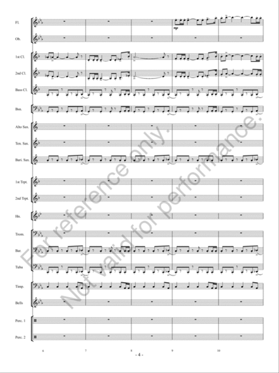Implacato Concert Band scores gallery preview page 3