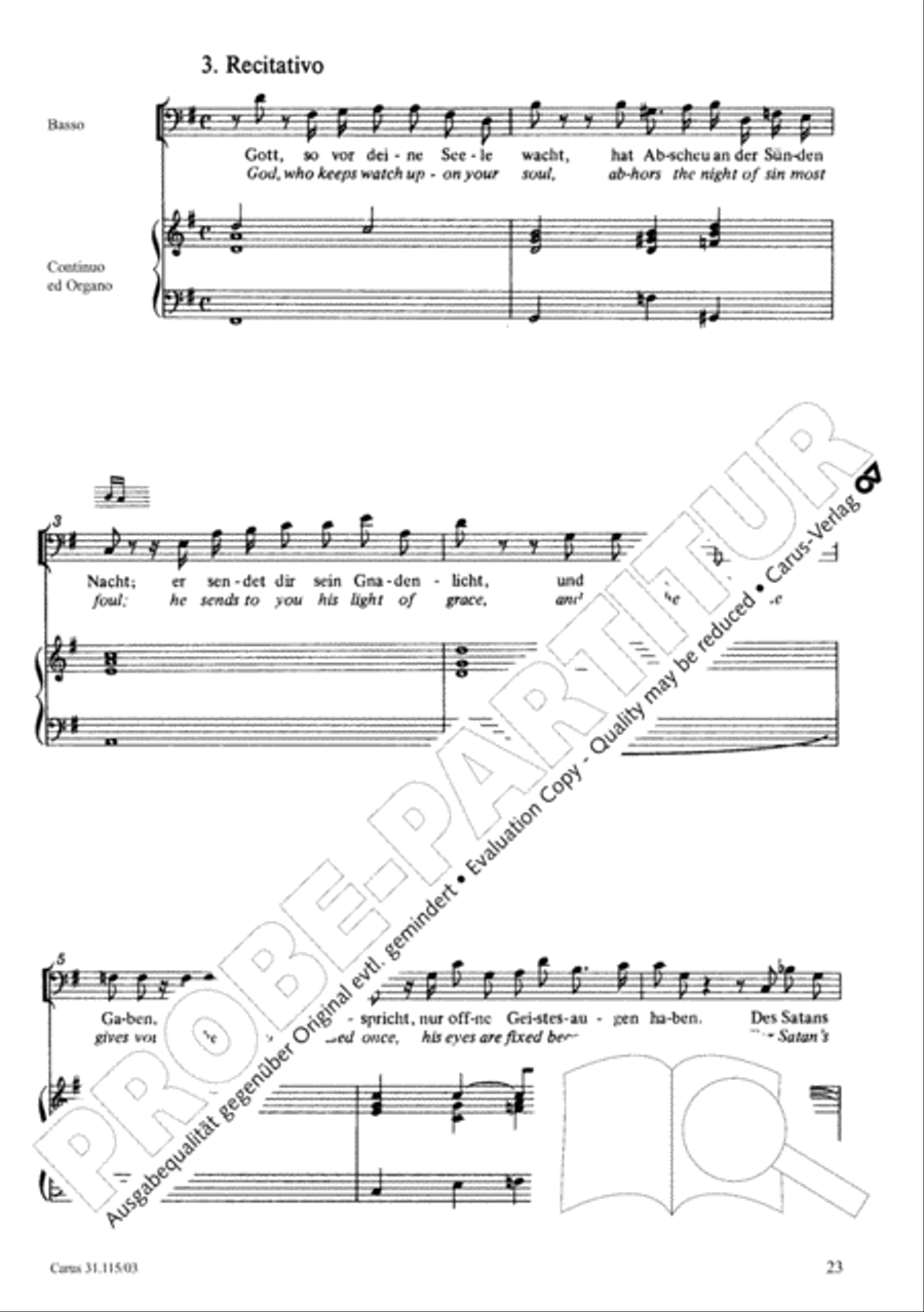 O my spirit, be prepared (Mache dich, mein Geist, bereit) 4-Part scores gallery preview page 24