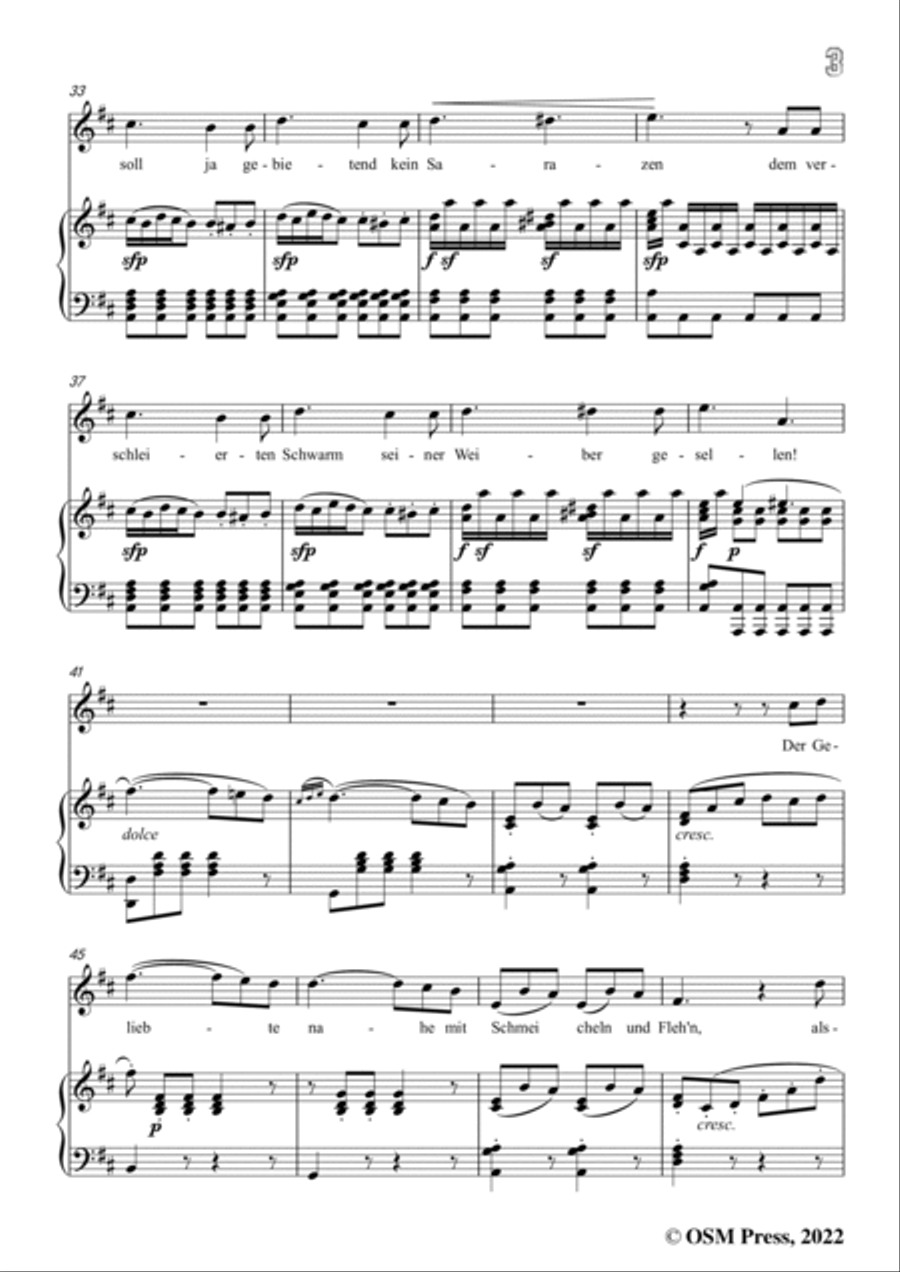 Loewe-Schleier-Romanze,in D Major,for Voice and Piano