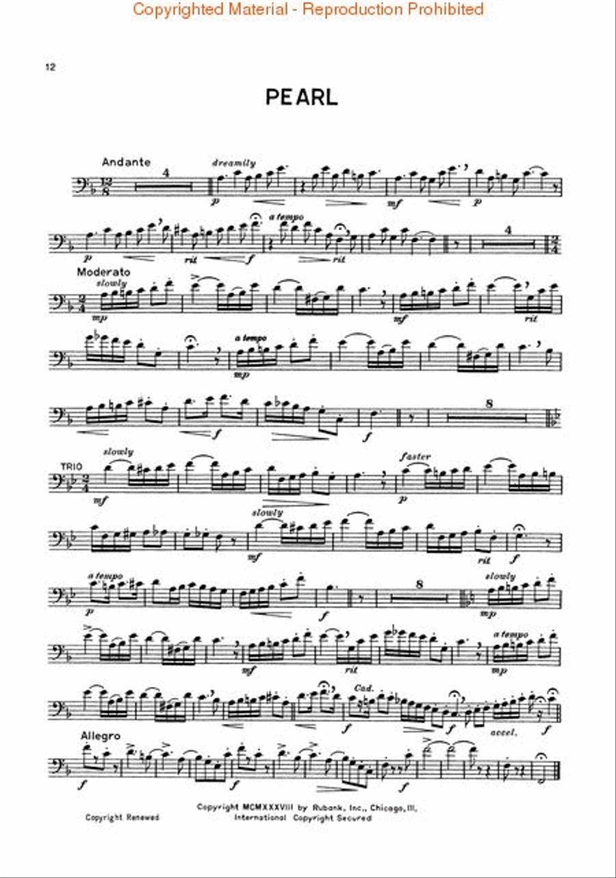 Trombone Gems Trombone Solo scores gallery preview page 4