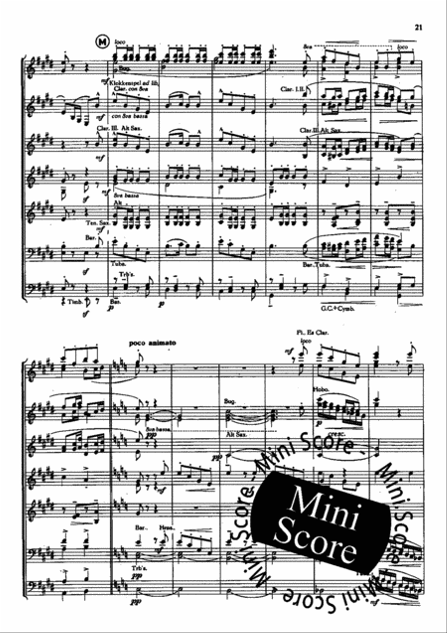 Piet Hein Rhapsodie Concert Band scores gallery preview page 23