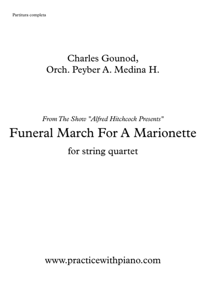 Funeral March For A Marionette, for string quartet, "Alfred Hitchcock Presents" Theme image number null