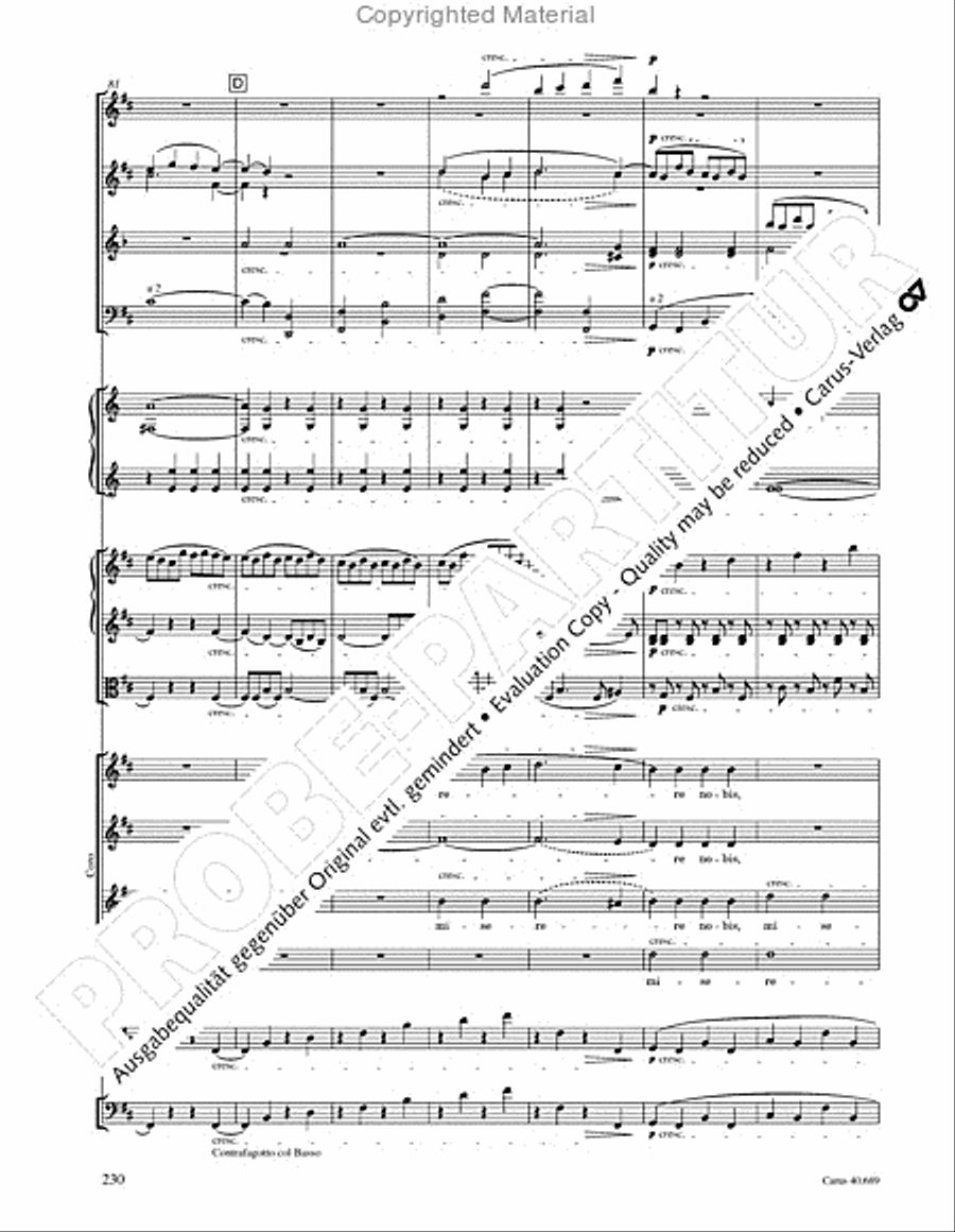 Missa solemnis Missa solemnis 4-Part scores gallery preview page 246