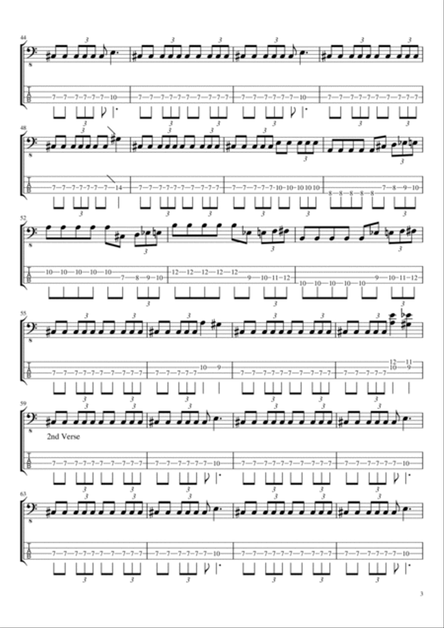 Children Of The Grave Children Of The Grave Guitar Tablature scores gallery preview page 3