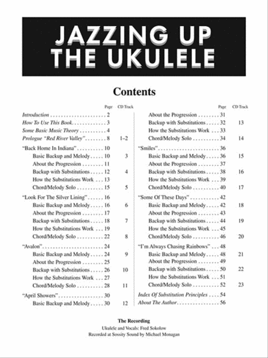 Jazzing Up the Ukulele – How to Do Jazz Chord Substitution for Accompaniment and Soloing Guitar Tablature scores gallery preview page 3