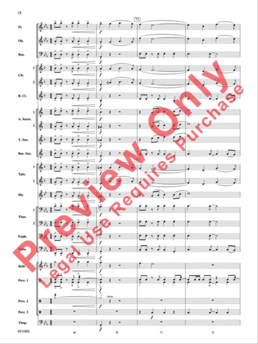 Tango for Two Left Feet Tango for Two Left Feet Concert Band scores gallery preview page 19