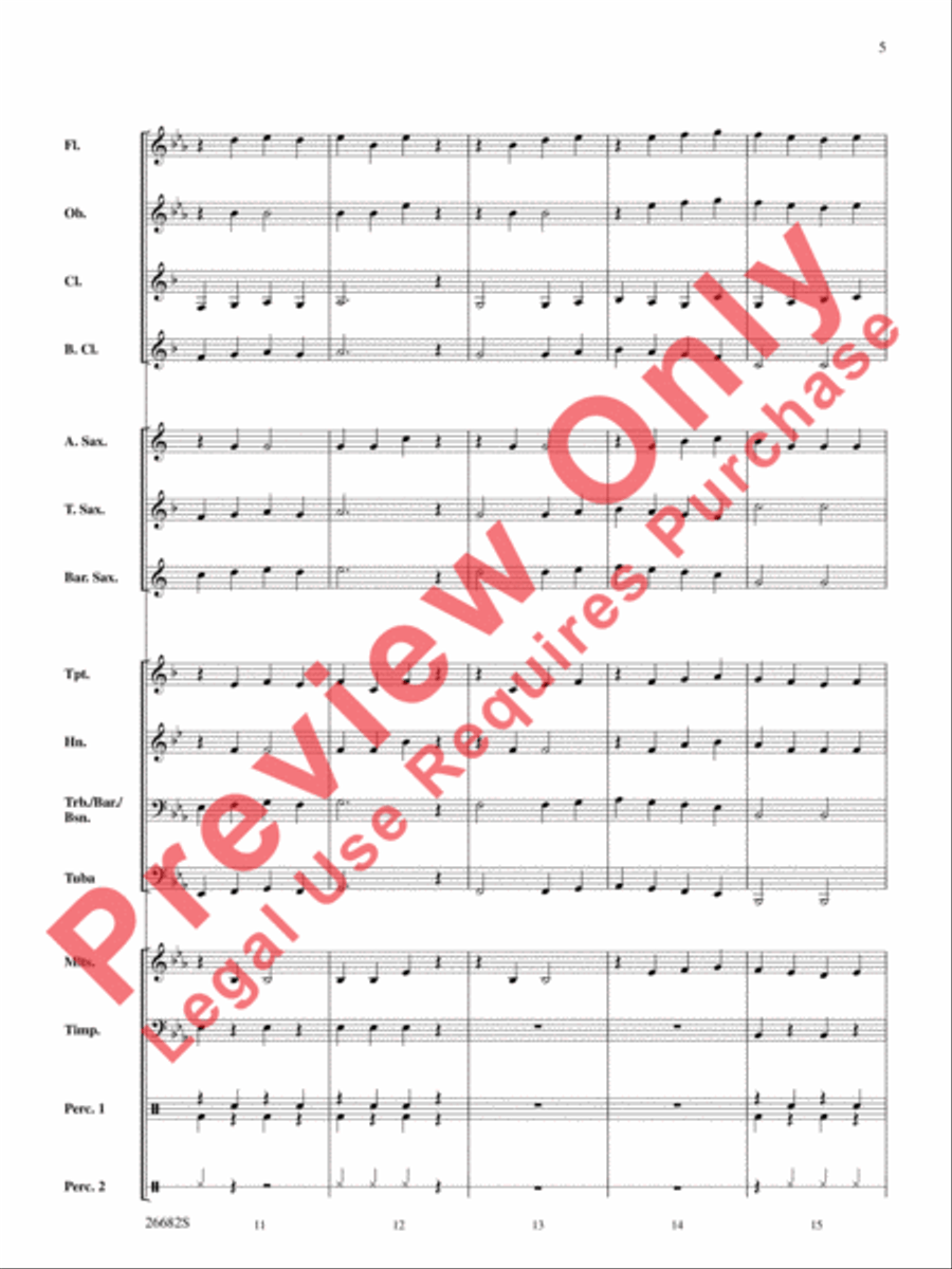 Belwin Very Beginning Band Kit #3 Concert Band scores gallery preview page 6