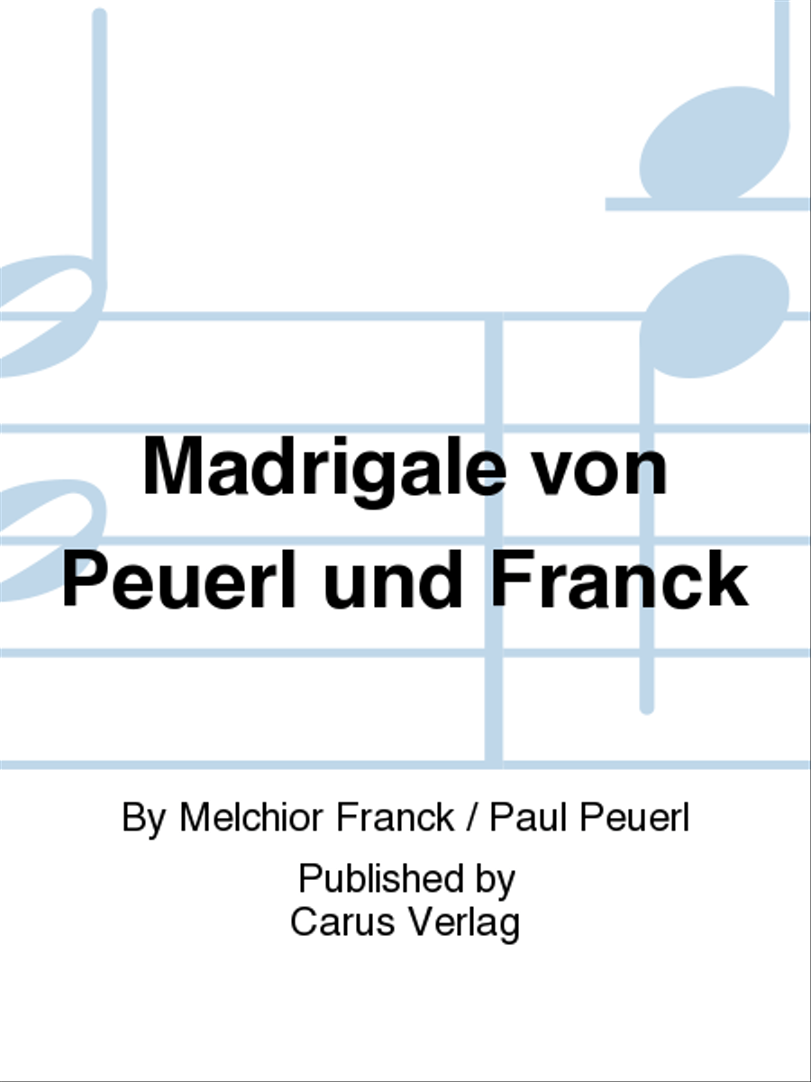Madrigale von Peuerl und Franck Choir scores gallery preview page 1