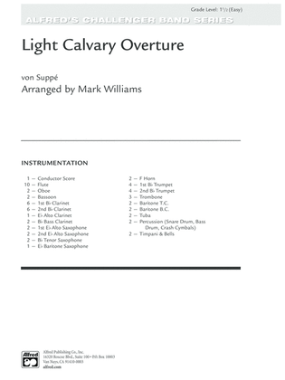 Light Cavalry Overture: Score