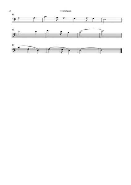 Franz Gruber - Silent Night (Trombone, Trombone and Tuba Trio) image number null