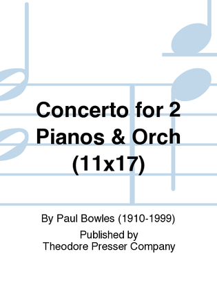 Concerto For 2 Pianos & Orch (11X17)