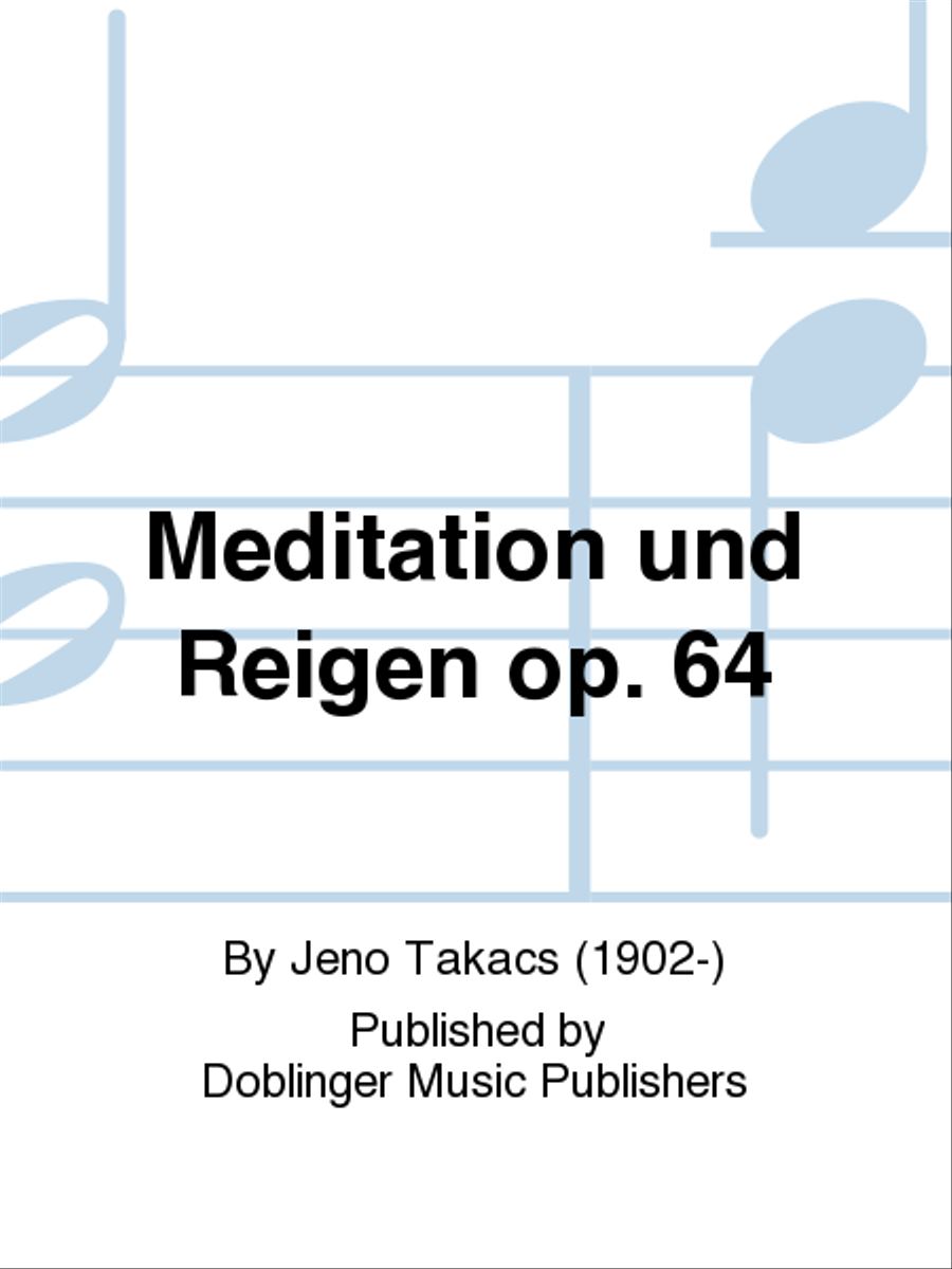 Meditation und Reigen op. 64 School and Community scores gallery preview page 1