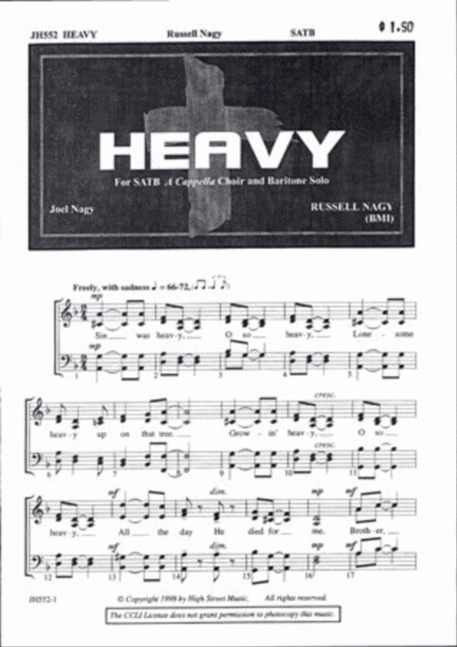 Heavy Heavy 4-Part scores gallery preview page 1