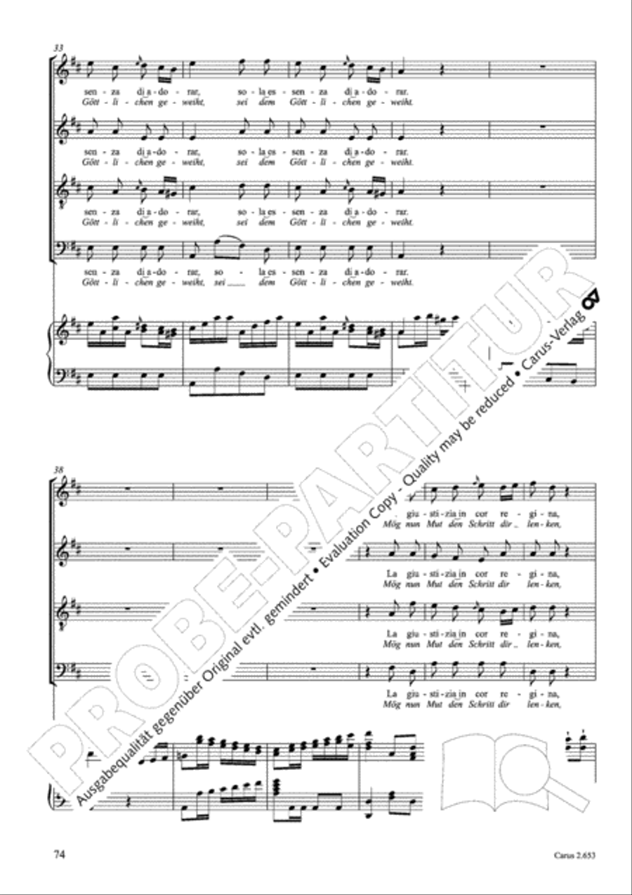 Choral collection Great Opera Choruses - Mozart * Haydn (choir & piano) Choir scores gallery preview page 85