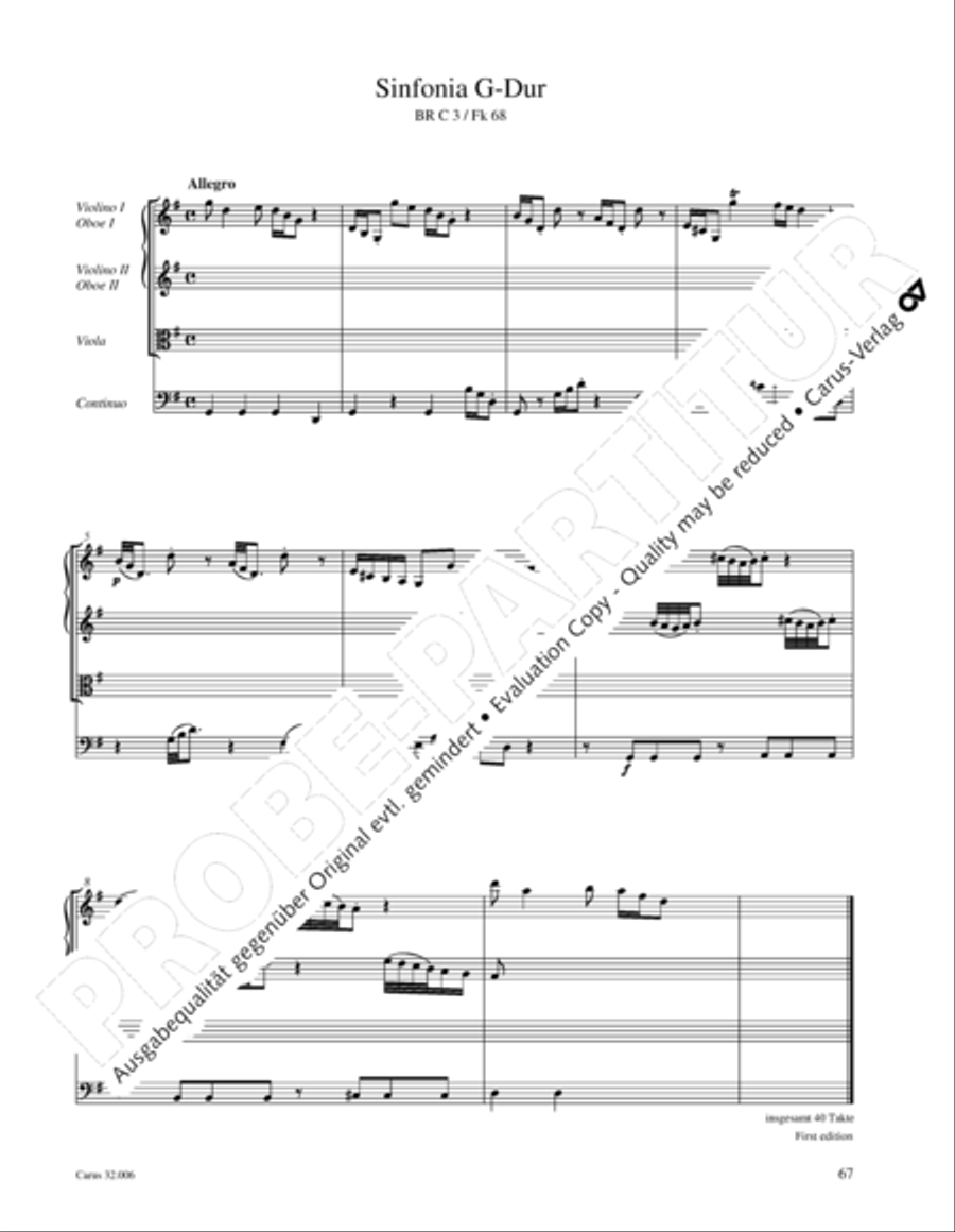Gesamtausgabe Band 6 (Orchestermusik III: Sinfonien) Orchestra scores gallery preview page 84