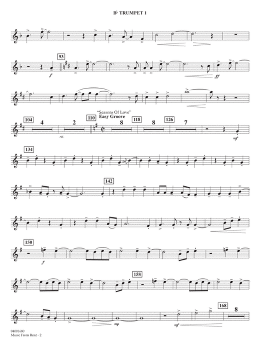Music from Rent (arr. Jay Bocook) - Bb Trumpet 1