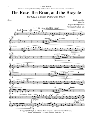 The Rose Briar and the Bicycle (Downloadable Oboe Part)