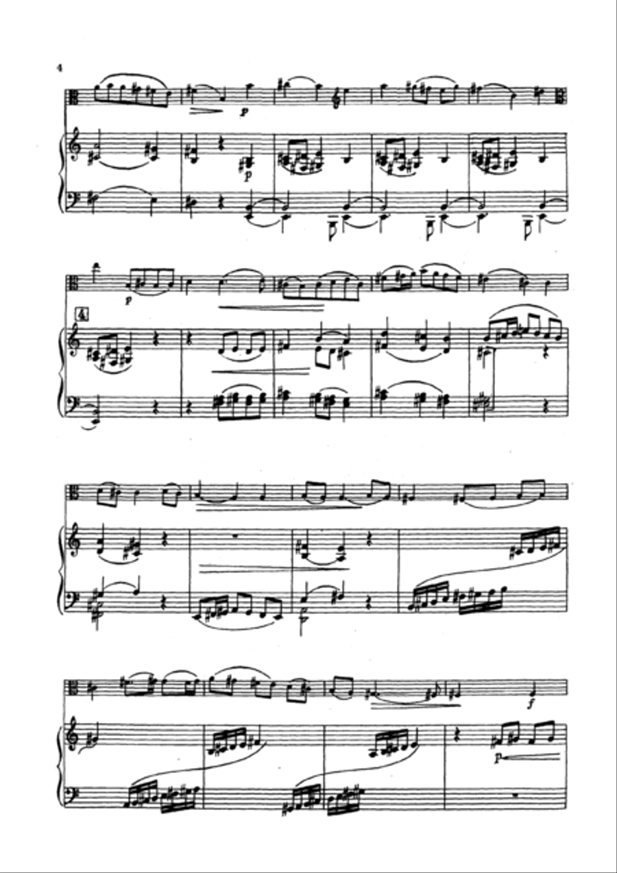 Viola Sonata no.1 Piano scores gallery preview page 3