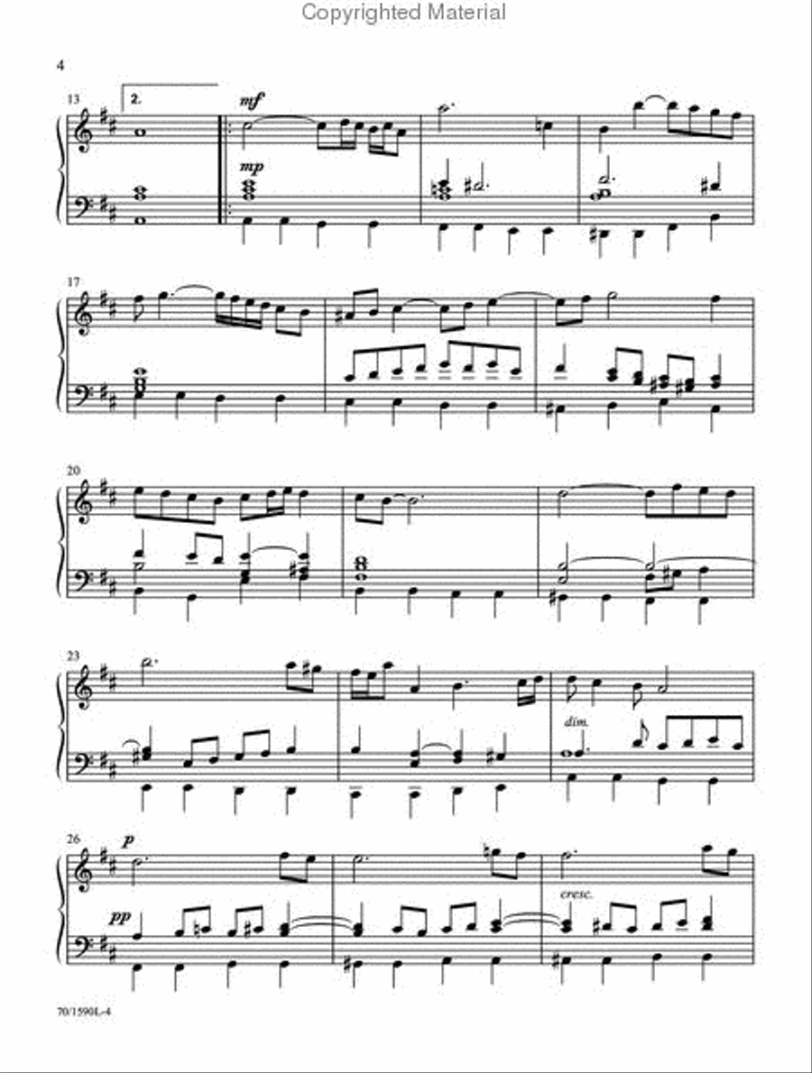 Easy Standard Wedding Music for Organ Organ Solo scores gallery preview page 3