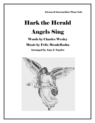 Book cover for Hark the Herald Angels Sing, piano solo